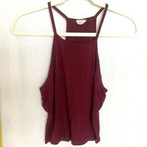 Tillys Red Halter Crop Top